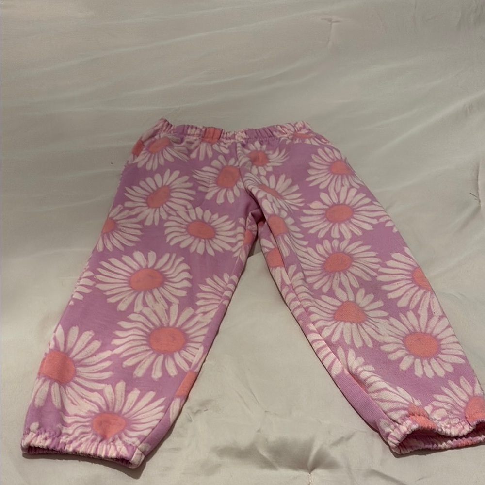 Pink Floral Pajama Pants